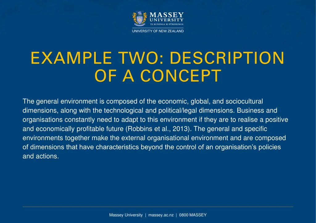 example two description of a concept