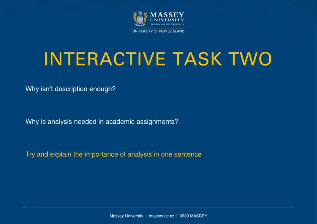 interactive task two