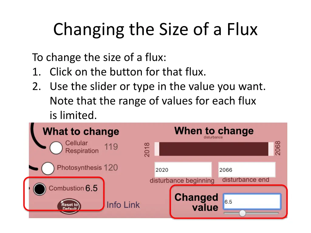 changing the size of a flux