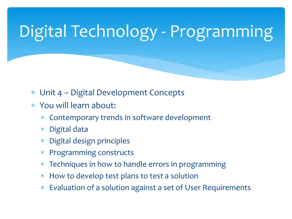 digital technology programming 1