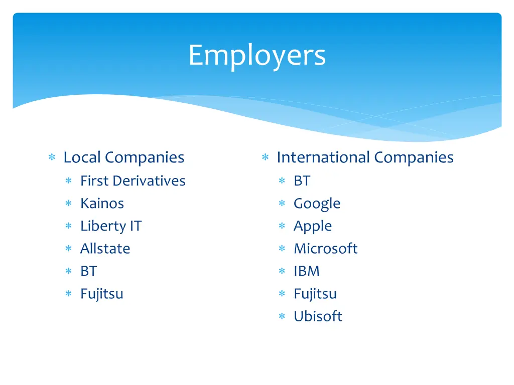 employers