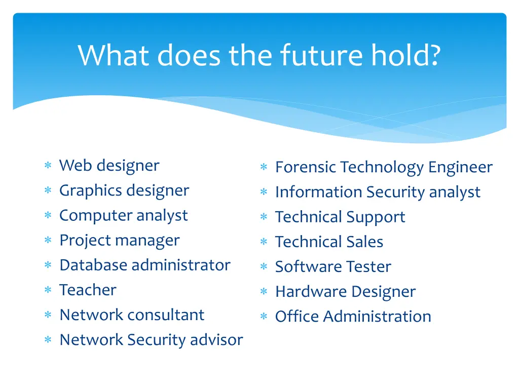 what does the future hold