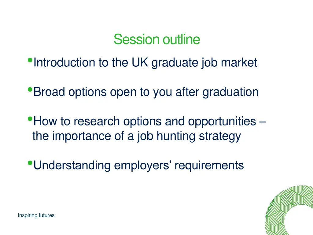 session outline