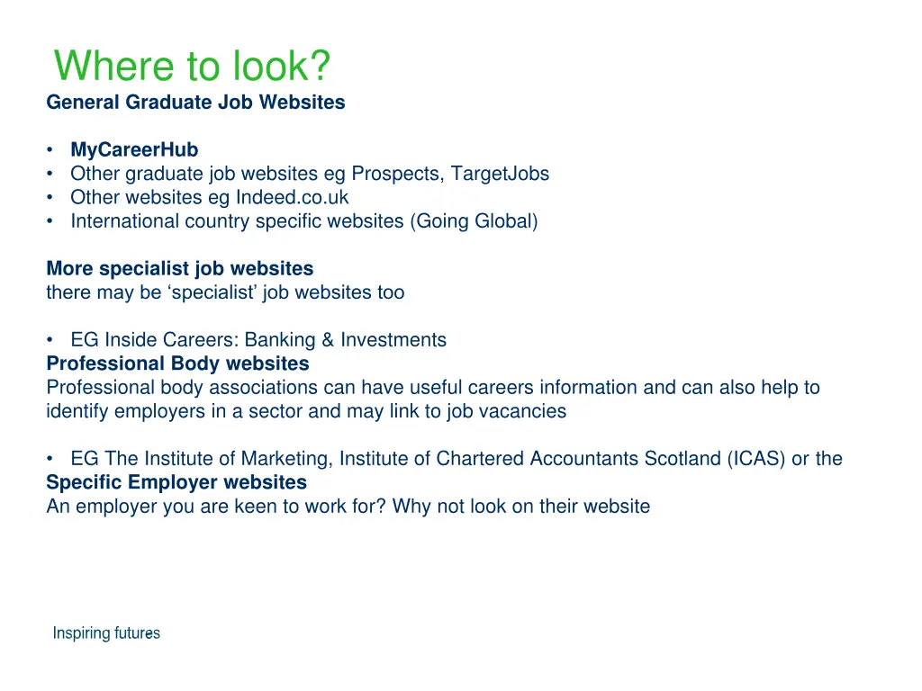 where to look general graduate job websites
