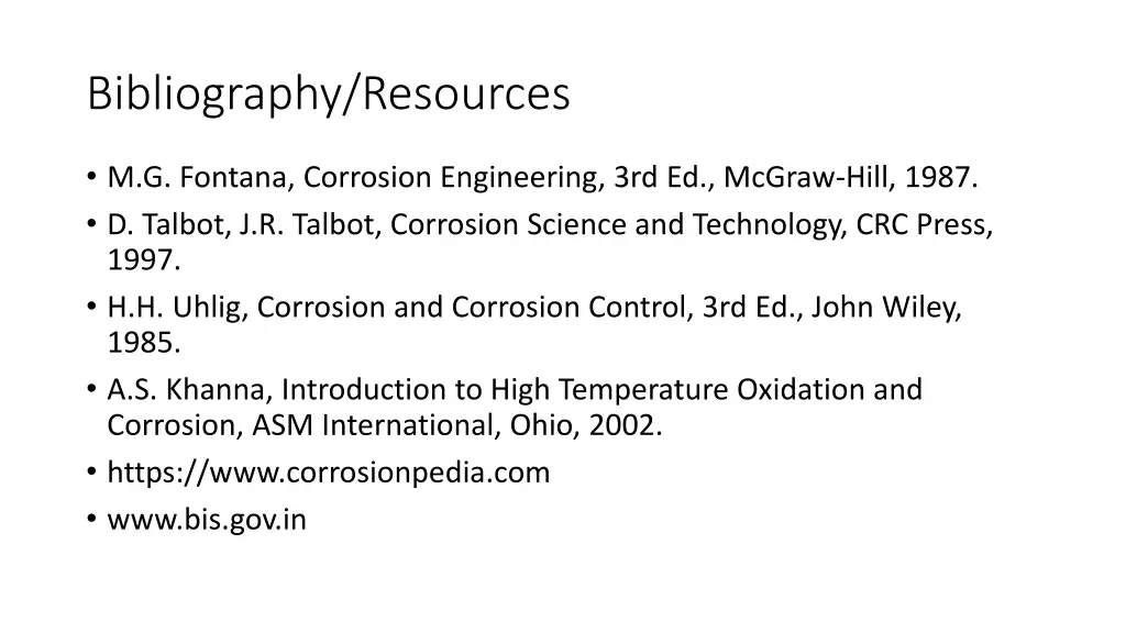 bibliography resources