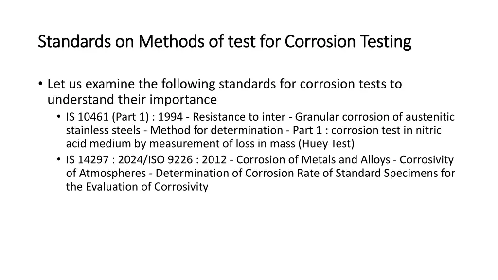standards on methods of test for corrosion 1