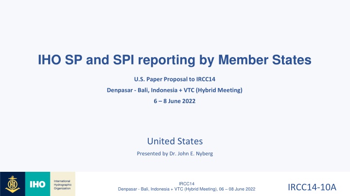 iho sp and spi reporting by member states