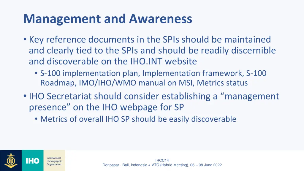 management and awareness