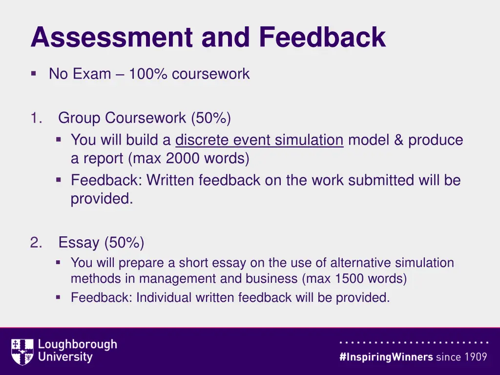 assessment and feedback