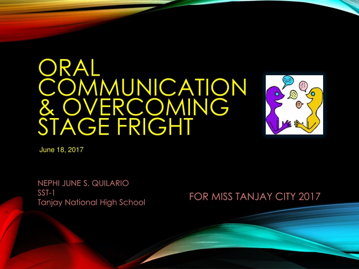 oral communication overcoming stage fright