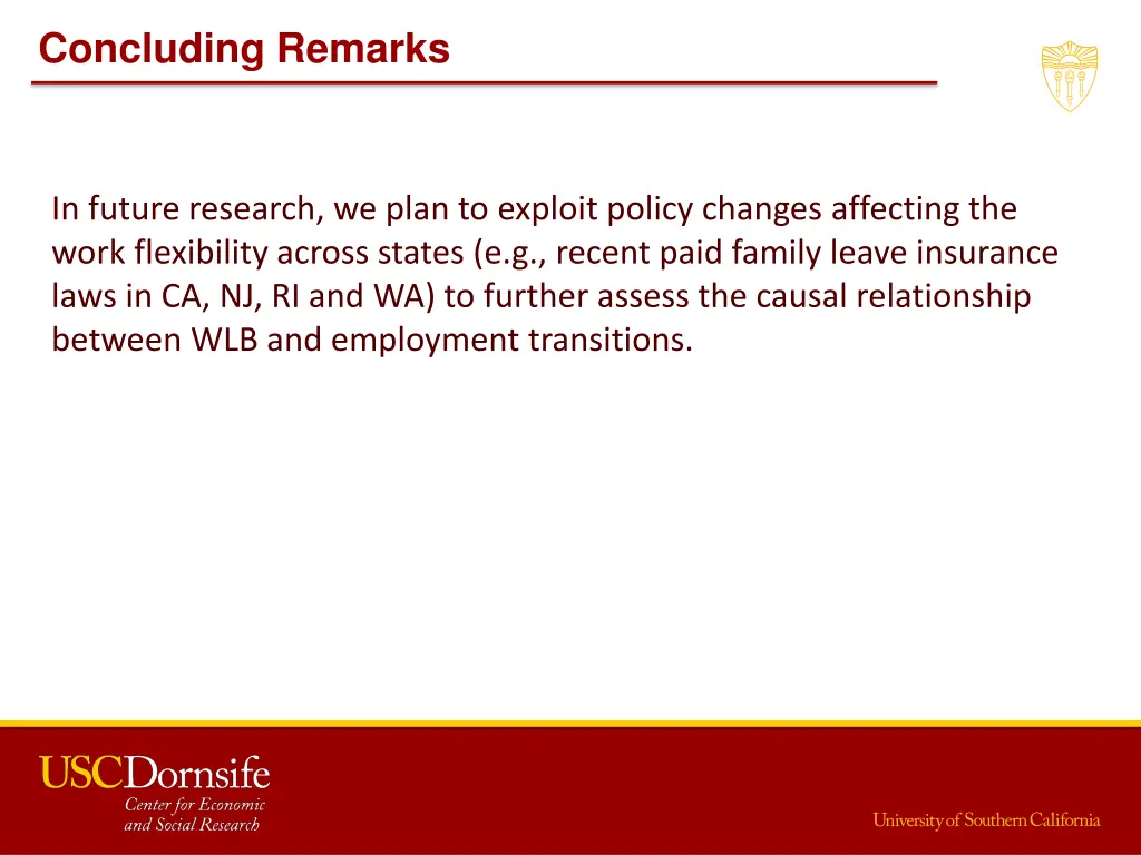 concluding remarks 1