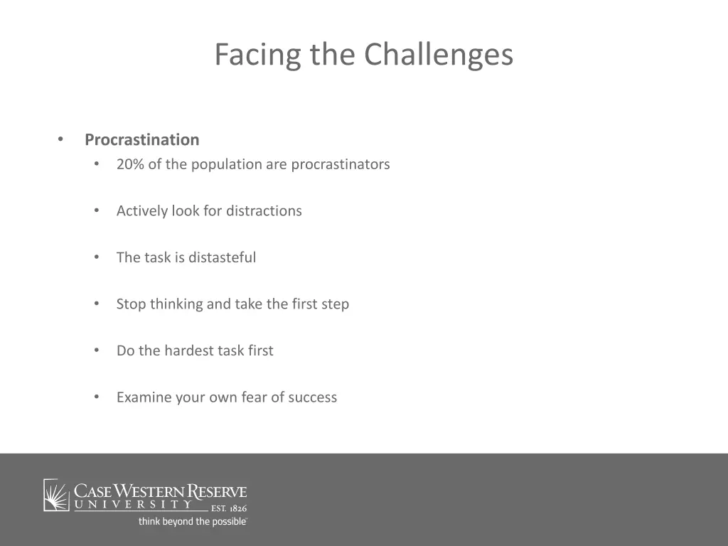 facing the challenges 1