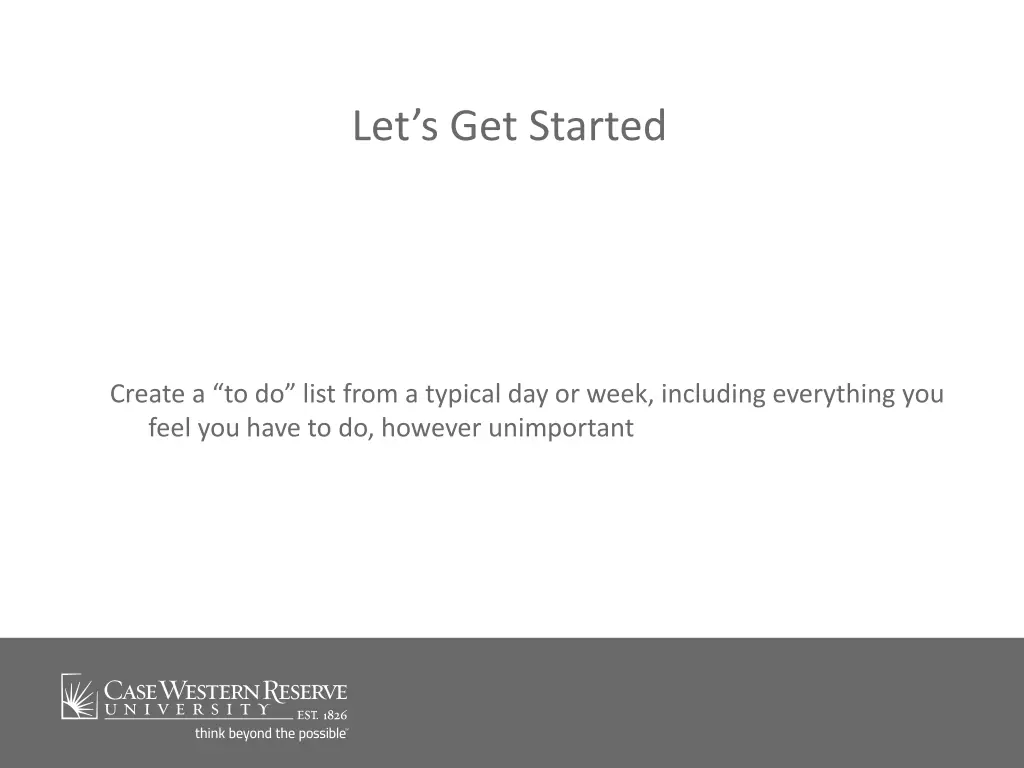 let s get started