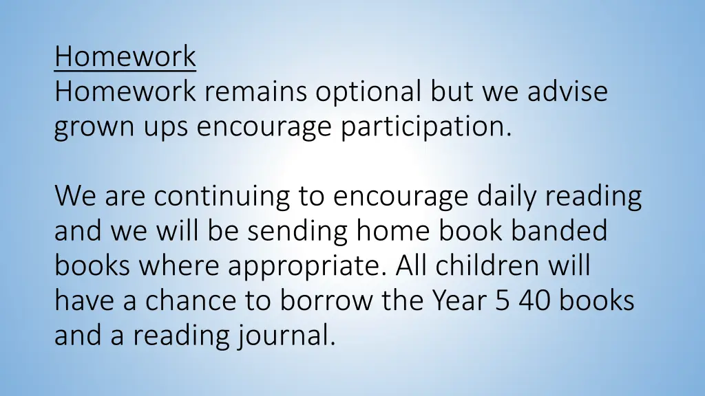 homework homework remains optional but we advise