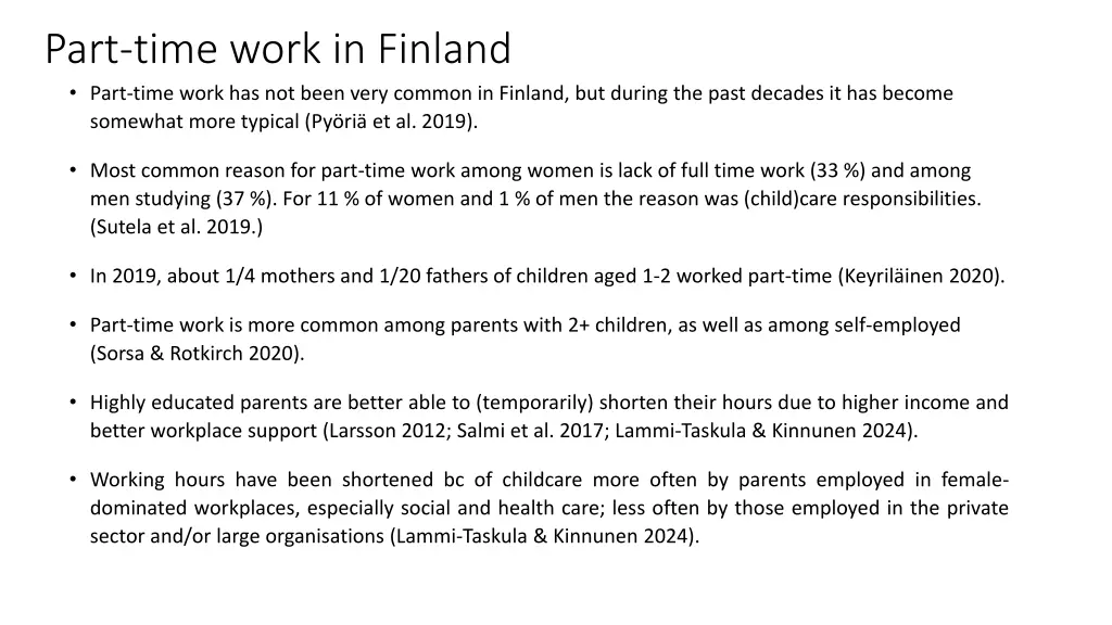 part time work in finland part time work