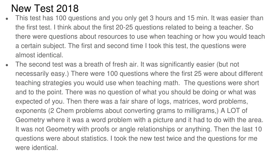 new test 2018 this test has 100 questions