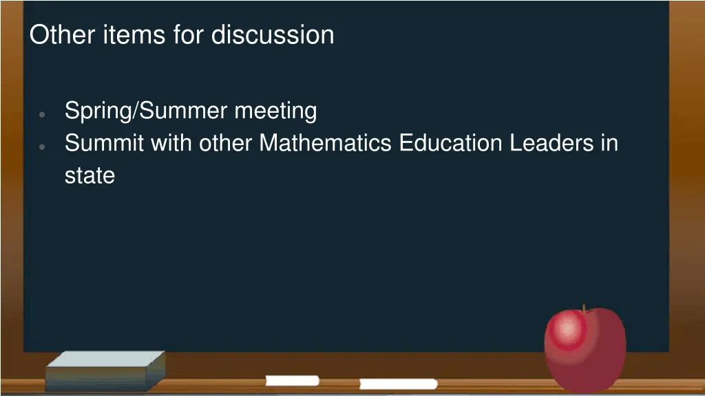 other items for discussion