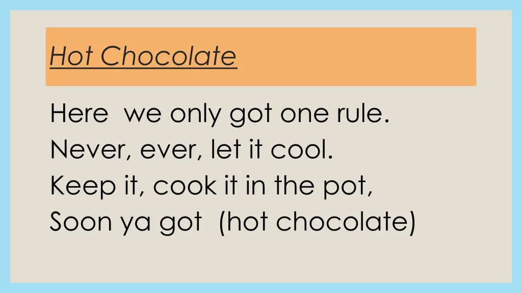 hot chocolate 2