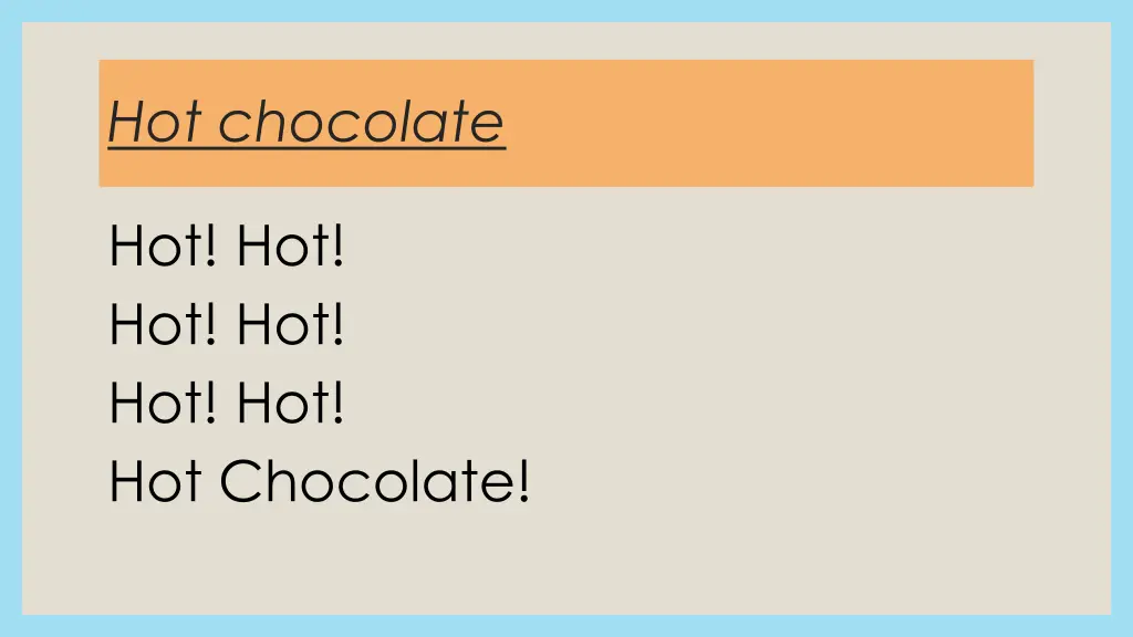 hot chocolate 5