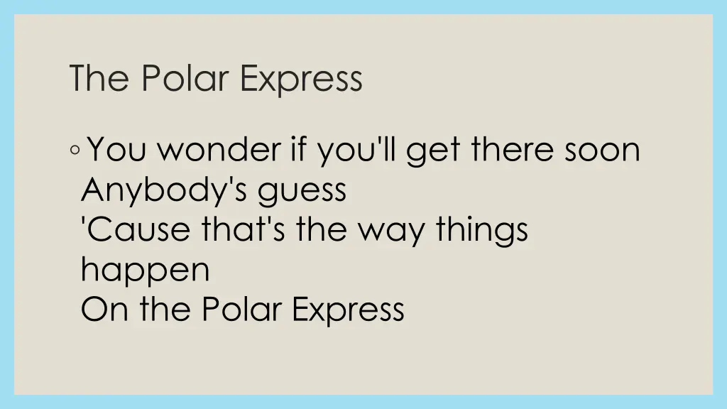the polar express 3