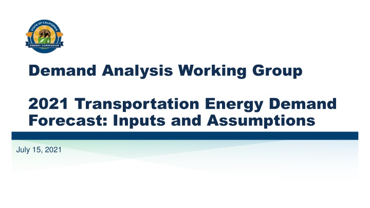demand analysis working group