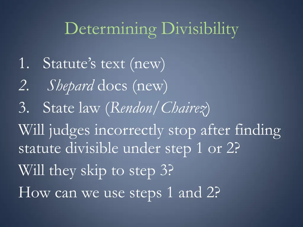 determining divisibility