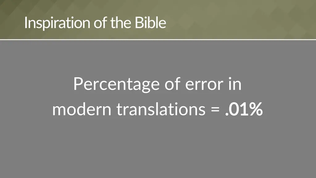 inspiration of the bible 2