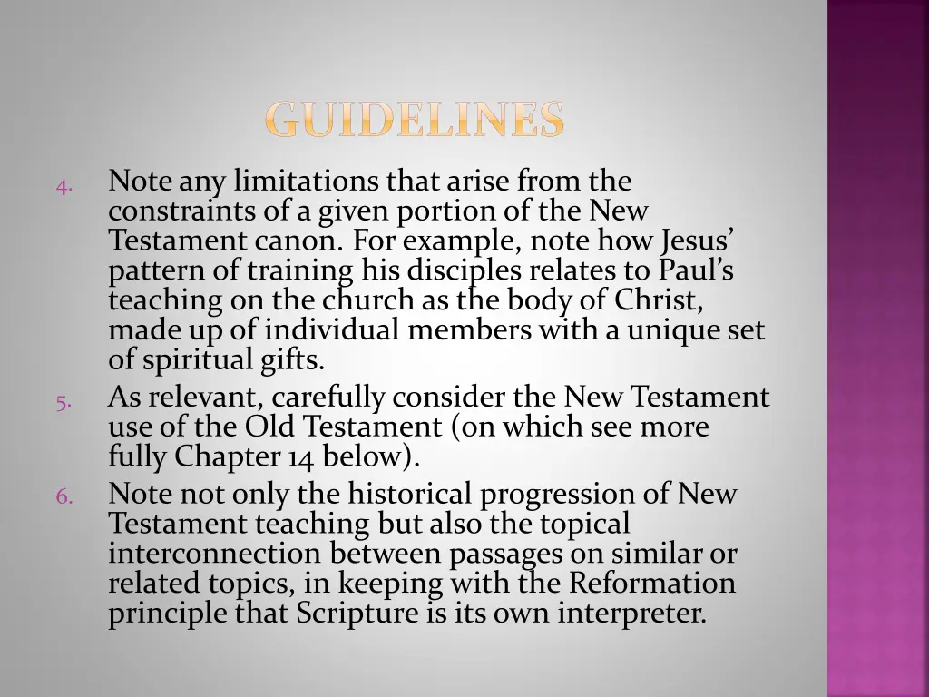 guidelines 1