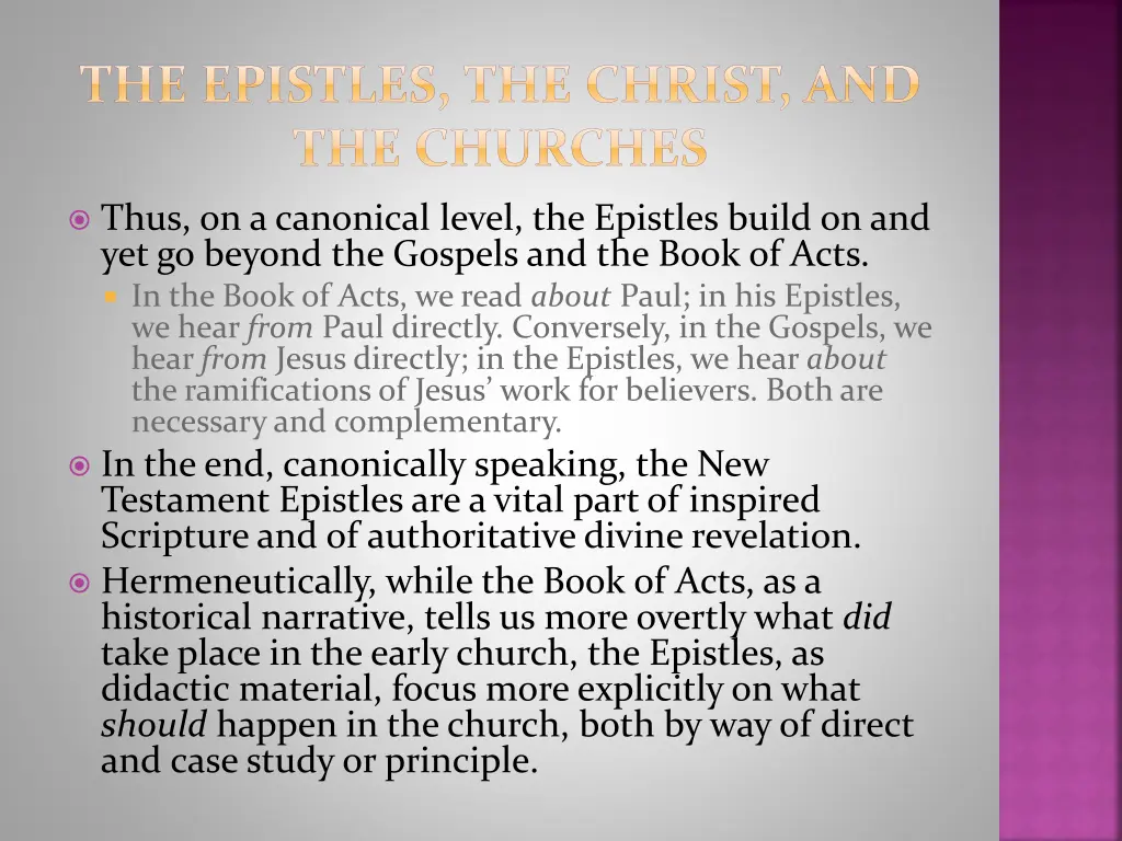 the epistles the christ and the churches 1