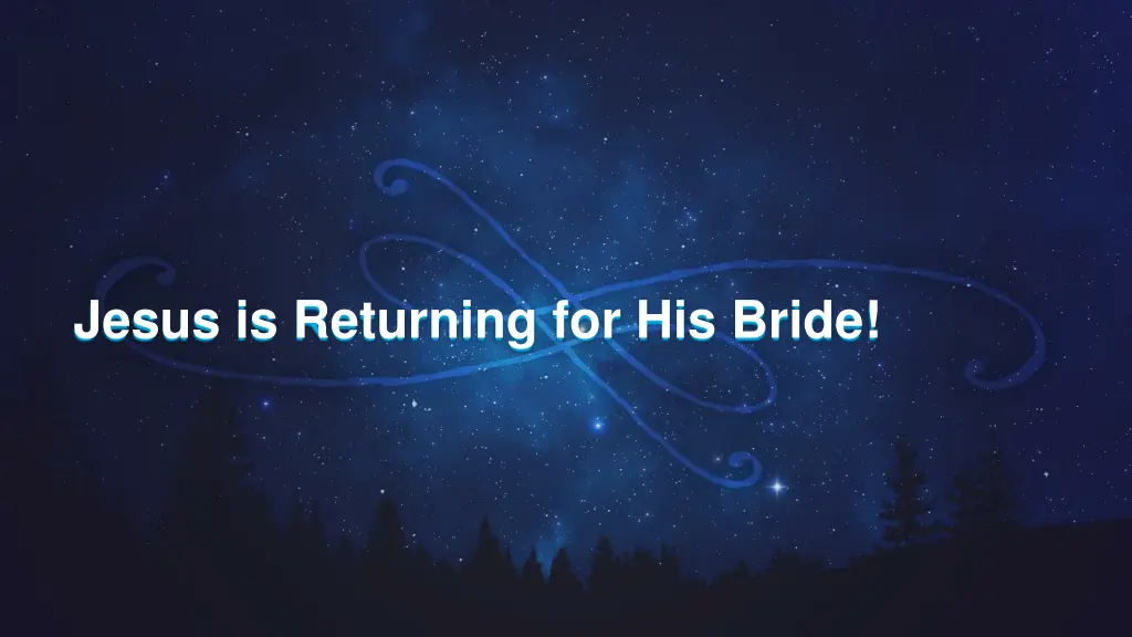 jesus is returning for his bride