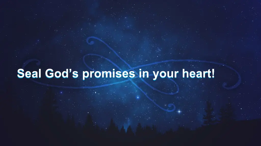 seal god s promises in your heart