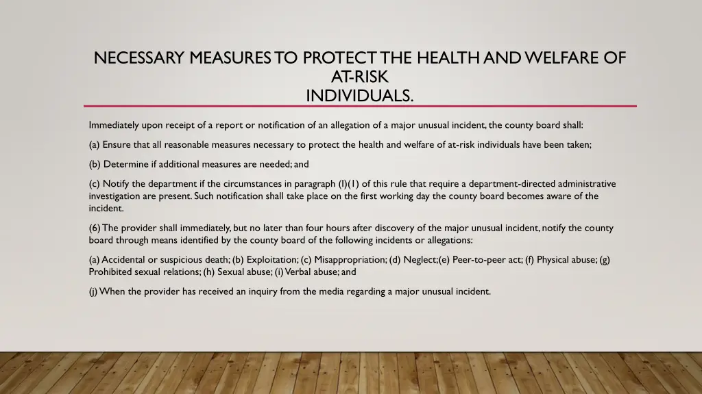 necessary measures to protect the health