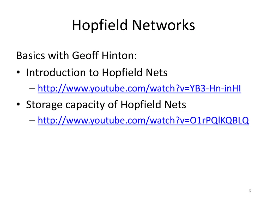 hopfield networks 2