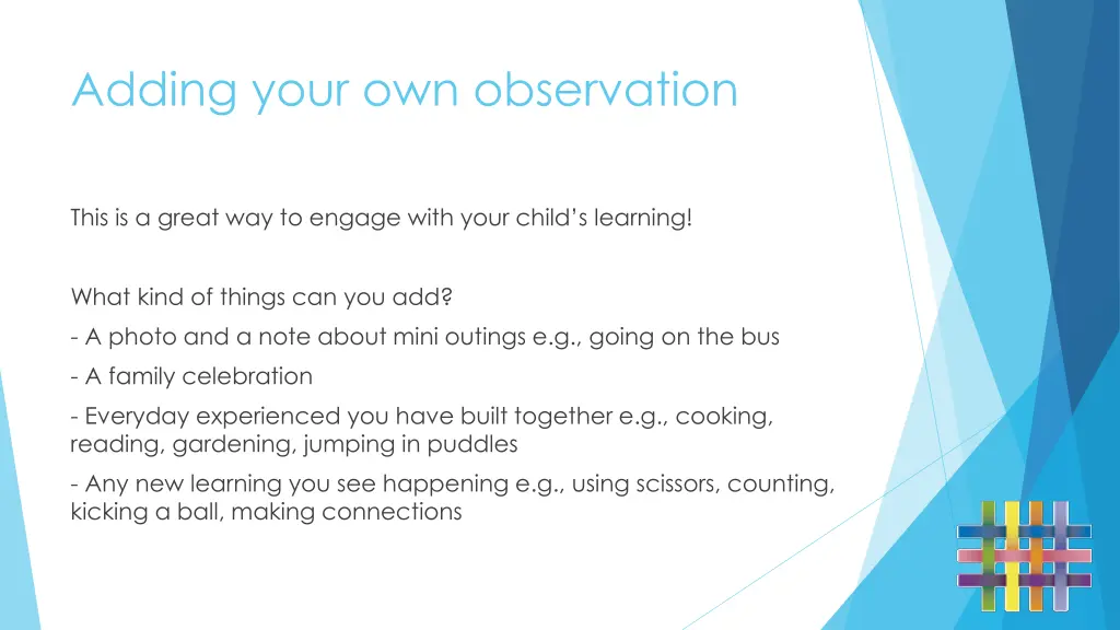 adding your own observation