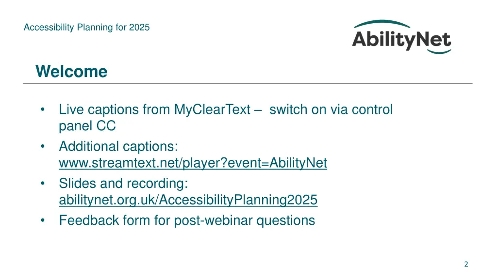 accessibility planning for 2025 1
