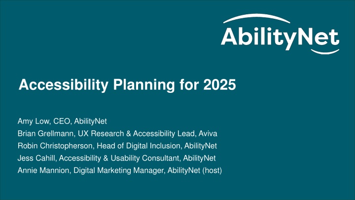 accessibility planning for 2025