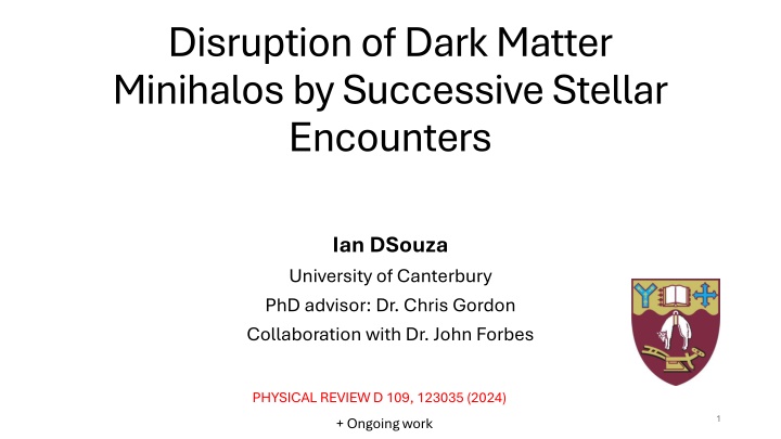 disruption of dark matter minihalos by successive