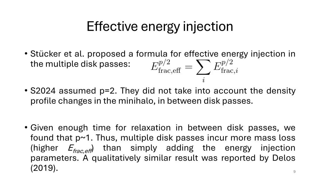 effective energy injection