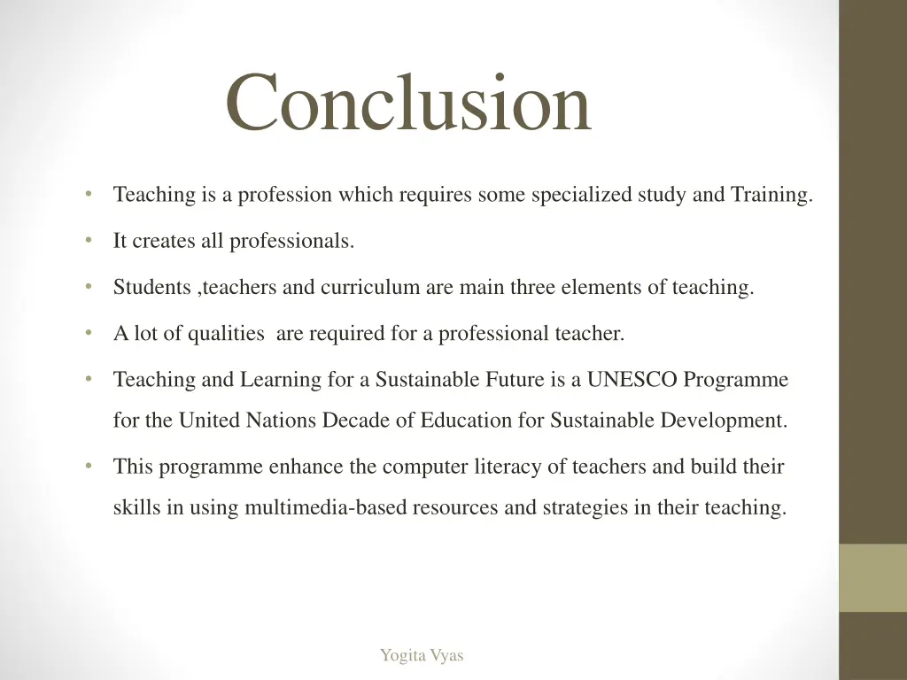 conclusion