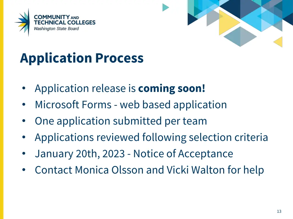 application process