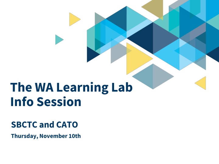 the wa learning lab info session