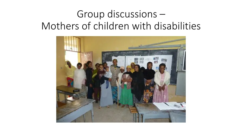 group discussions mothers of children with