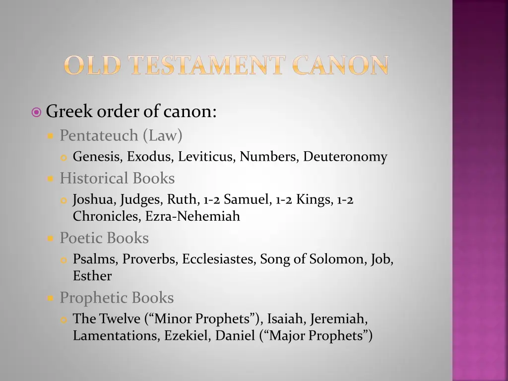 old testament canon 2