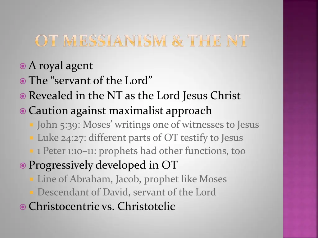 ot messianism the nt