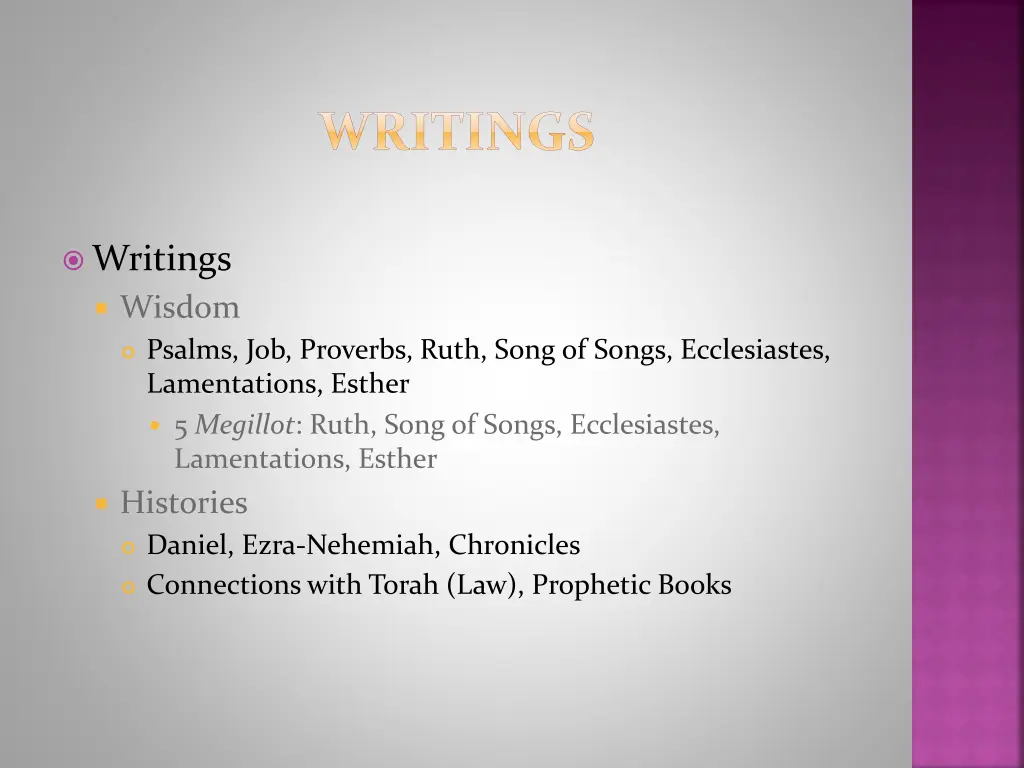 writings
