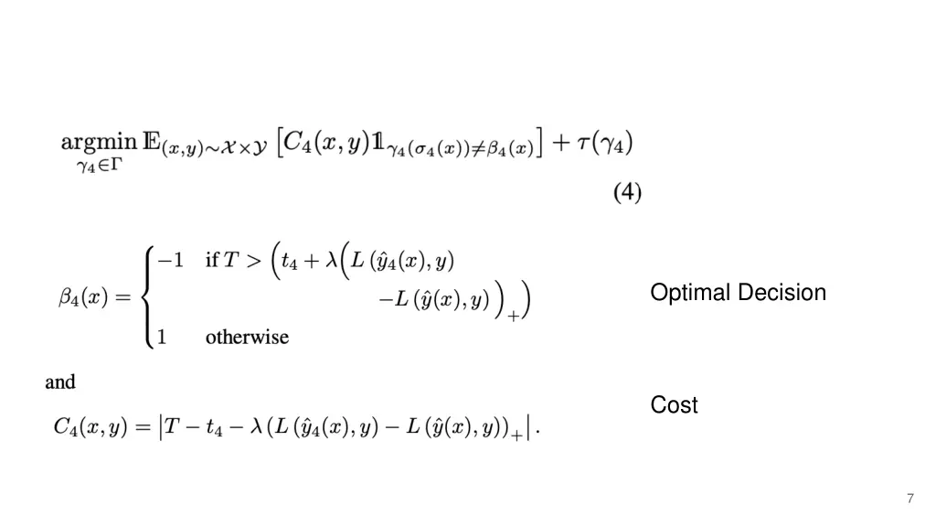 optimal decision