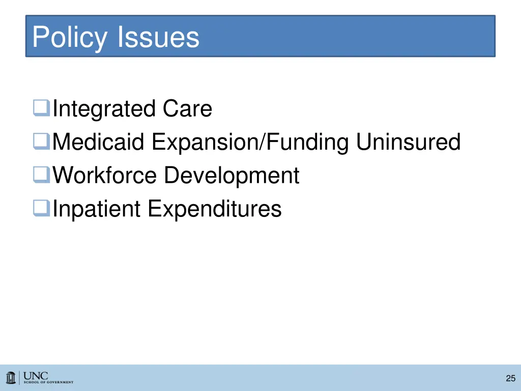 policy issues