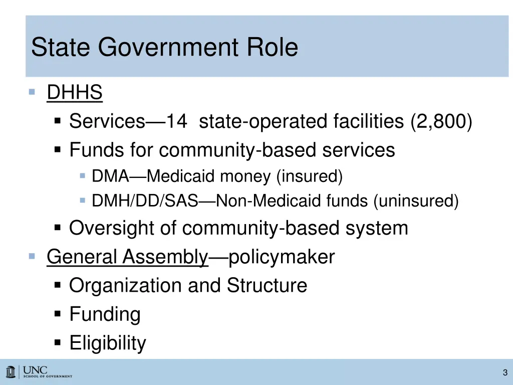 state government role