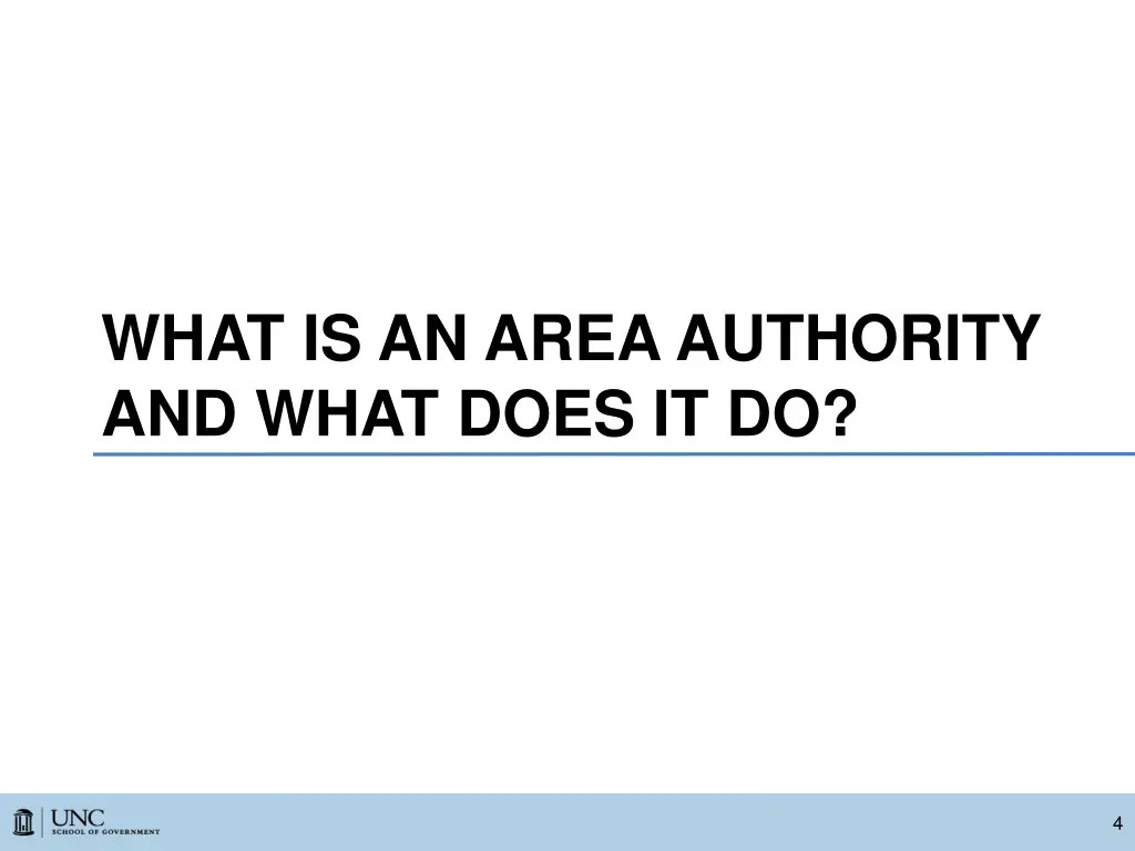 what is an area authority and what does it do