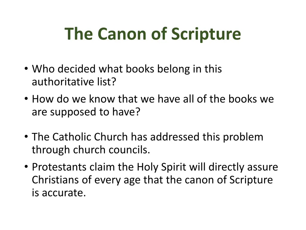 the canon of scripture 2